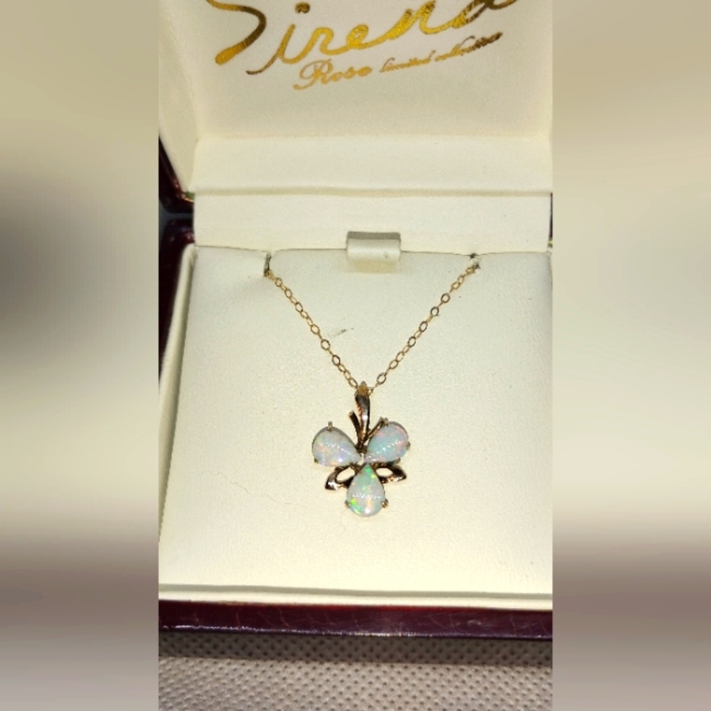 14k Gold & Opal Necklace